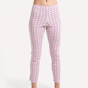 Roller Rabbit | Pink and‎ White Elephant Print Garment PJ pants small